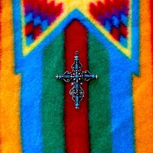 Filigree style Cross Pendant southwestern style